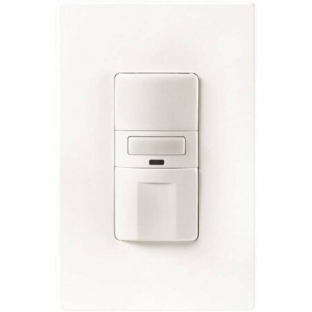 COOPER INDUSTRIES Eaton Wiring Devices Motion Sensor Switch with Nightlight and LED, 8.3 A, 120 V, 1 -Pole, Motion Sensor OS310U-W-K-L